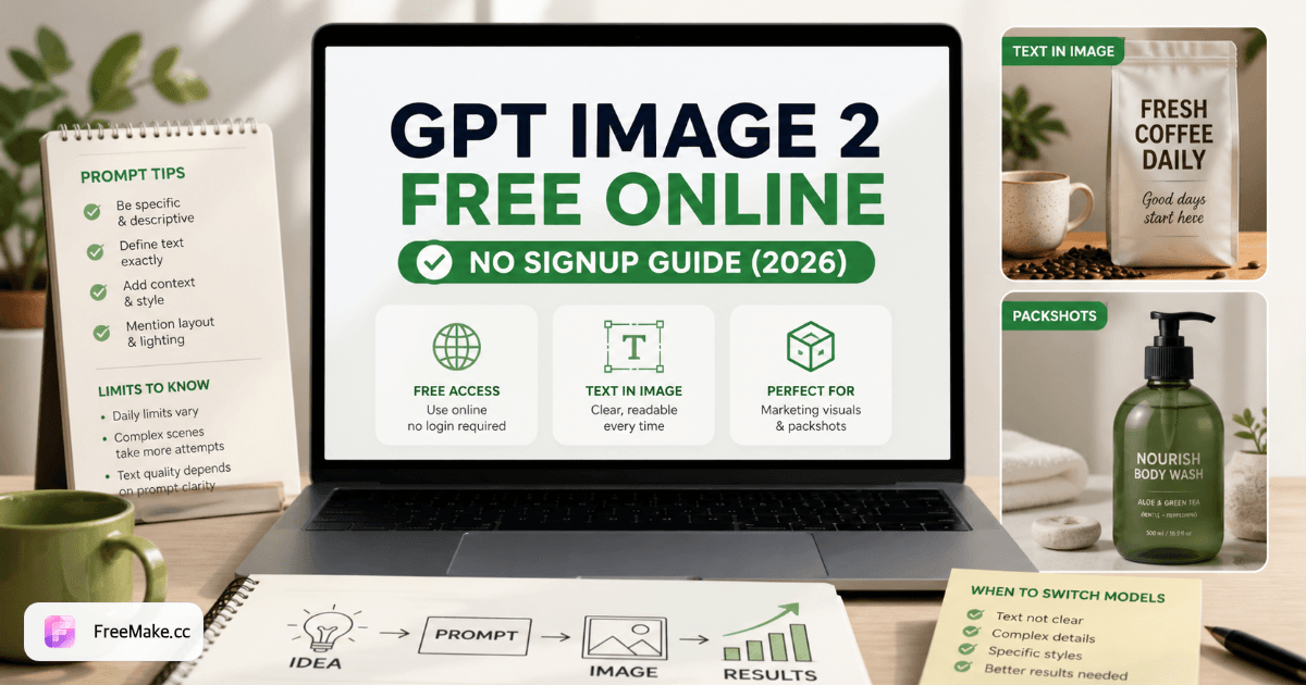 GPT Image 2 Free Online — No Signup Guide (2026)