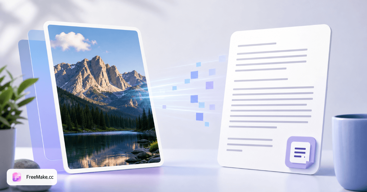FreeMake.cc Bild-zu-Text-Eingabeaufforderung