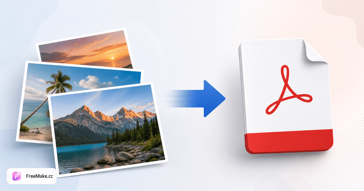 تبدیل عکس به PDF در FreeMake.cc