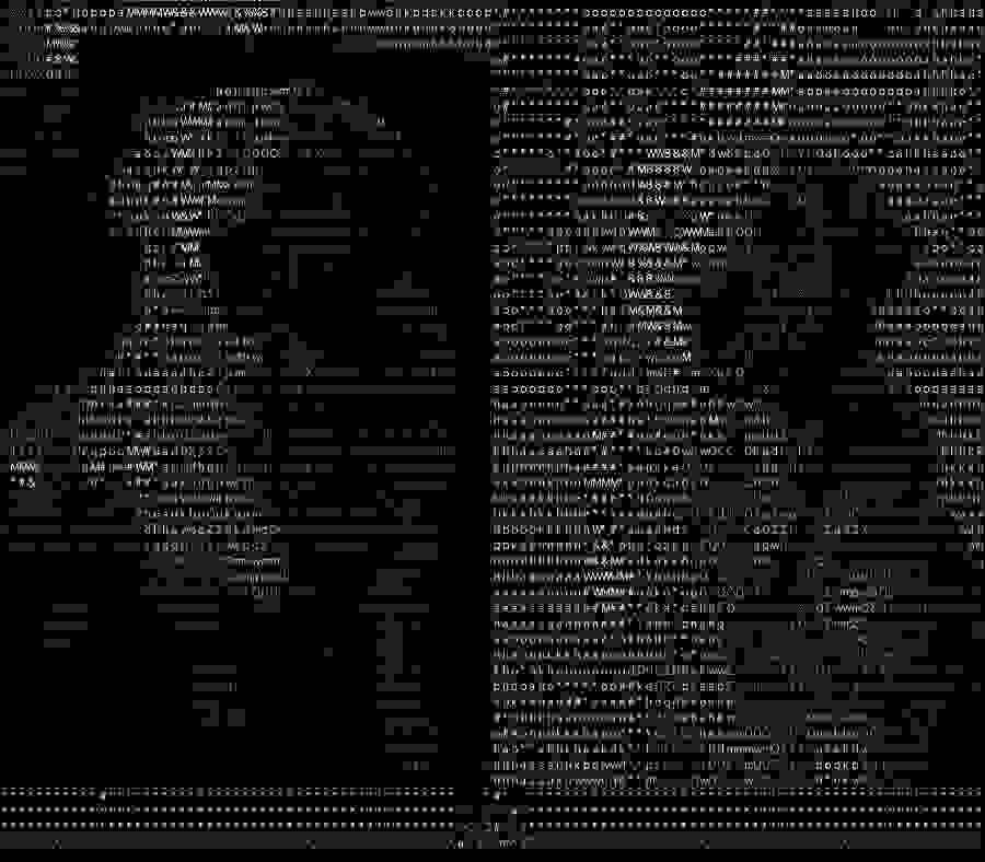 Pet photo → readable character art ASCII art