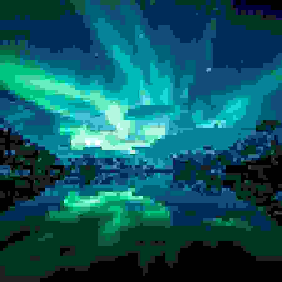 Paysage → fond d'écran pixel rétro Art pixelisé
